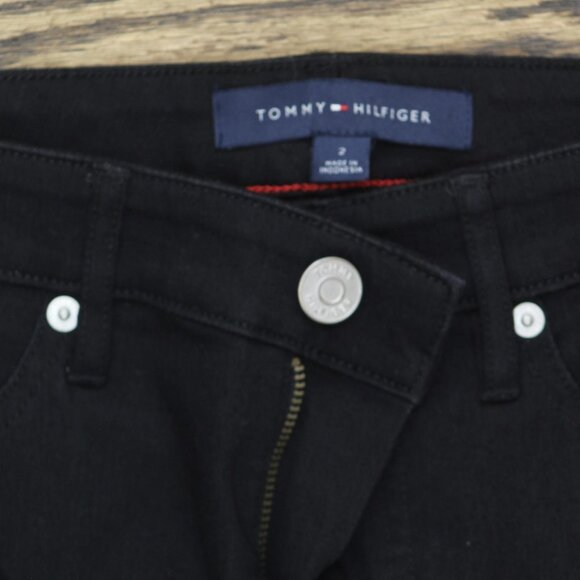 NWT Tommy Hilfiger Womens Tribeca Th Flex Ankle Skinny Jeans J9SK0EFH Black 2 - Picture 8 of 10